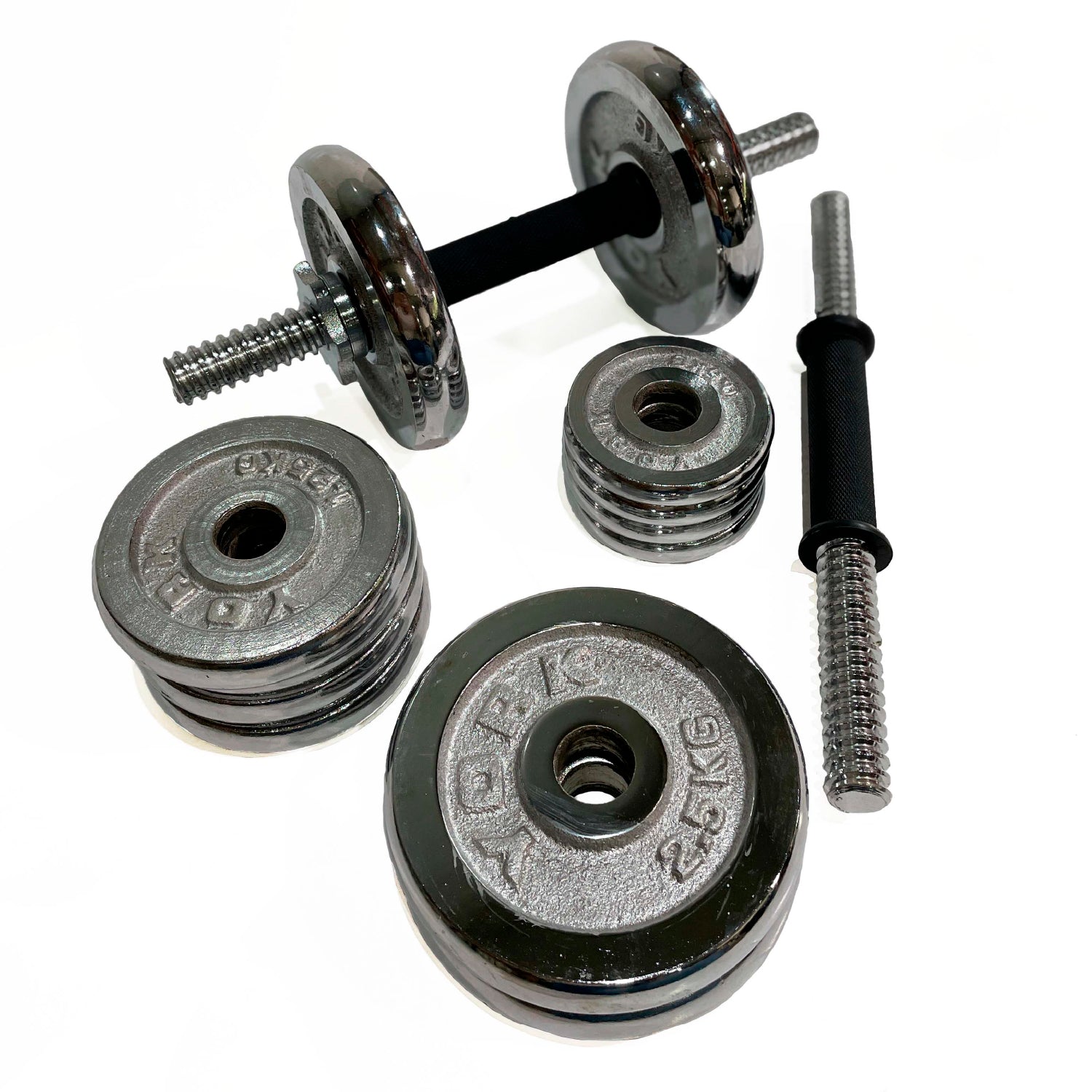 Set de Macuernas y Discos de Rosca 20 kg